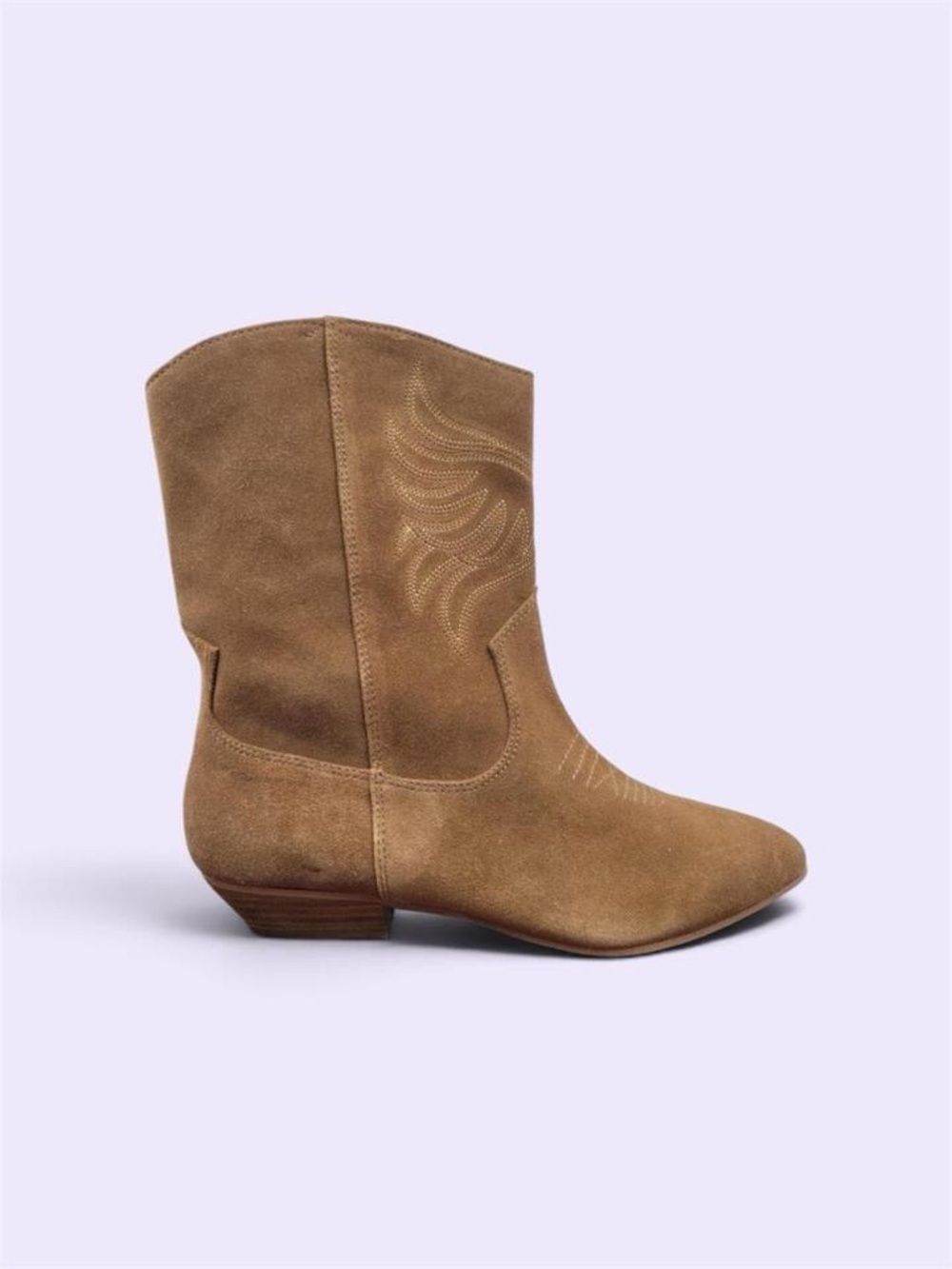Aldo Brown Suede Western Ankle Booties